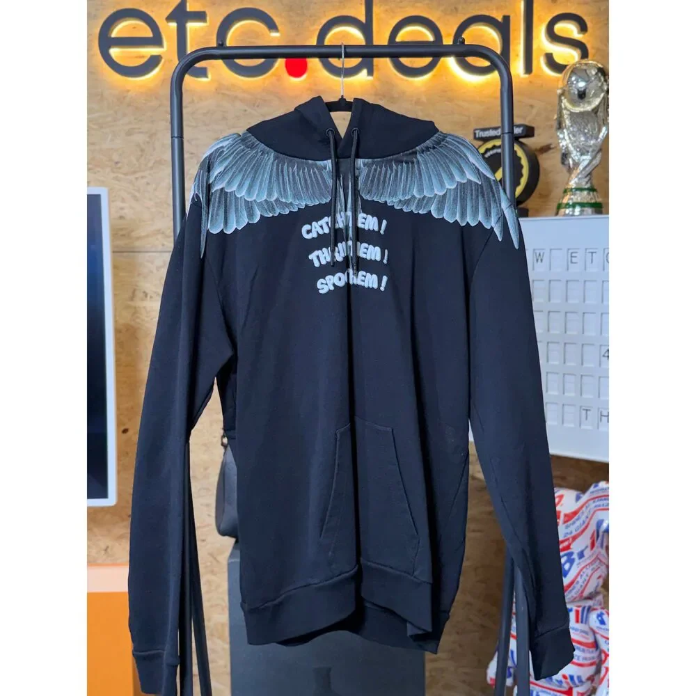 Marcelo Burlon County of Milan Catch Them Wings Hoodie Black Men’s XL